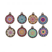 Porta-diamanti - Crystal Art D.I.Y - 8 ornamenti natalizi - Mandala