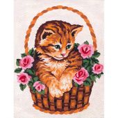 Canovaccio antico - Collection d'Art - Gatto nel cestino