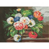 Canovaccio antico - Collection d'Art - Paniere di fiori