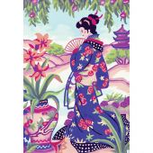 Canovaccio antico - Collection d'Art - Geisha con un ventaglio