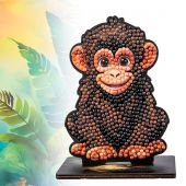 statuetta di diamante - Crystal Art D.I.Y - scimpanzé