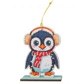 statuetta di diamante - Crystal Art D.I.Y - Pinguino di Natale