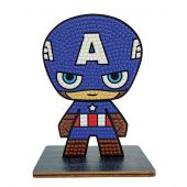 statuetta di diamante - Crystal Art D.I.Y - captain america