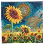 Kit ricamo diamante su telaio - Crystal Art D.I.Y - Girasoli