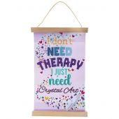 Banner a diamante - Crystal Art D.I.Y - Non è necessaria una terapia