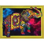 Supporto in cartoncino per ricamo diamante - Collection d'Art - Stella d'elefante