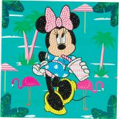 Carta con ricamo a diamante - Crystal Art D.I.Y - Minnie in vacanza