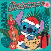 Carta con ricamo a diamante - Crystal Art D.I.Y - Natale Aloha