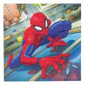 Carta con ricamo a diamante - Crystal Art D.I.Y - Spider-Man