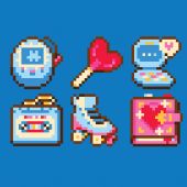 Kit magnete per ricamo - Canevas Fatal - Anni Novanta