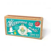 Mini kit per il punto croce - The Crafty Kit Compagny - Benvenuto al mondo! Verde