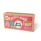 Mini kit per il punto croce - The Crafty Kit Compagny - Siamo felini l'uno per l'altro