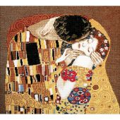 Kit per ricamo a punto croce con perline - Charivna Mit - Il bacio di Klimt