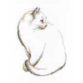 Kit Punto Croce - Charivna Mit - Gatto grigio