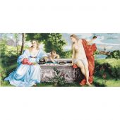 Kit Punto Croce - Charivna Mit - Amore sacro e Amore profano secondo Tiziano
