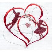 kit ricamo a punto croce - Charivna Mit - Al ritmo dell'amore