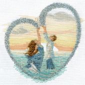 kit ricamo a punto croce - Charivna Mit - Tu sei il mio orizzonte