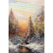 kit ricamo a punto croce - Charivna Mit - Sole d'inverno