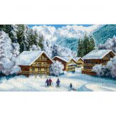 kit ricamo a punto croce - Charivna Mit - Vacanze nelle Alpi