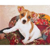 Kit ricamo diamante - Diamond Dotz - Cane patchwork