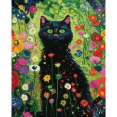 Kit ricamo diamante - Diamond Dotz - Gatto da giardino
