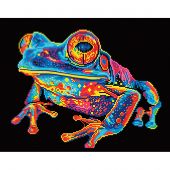 Kit ricamo diamante - Diamond Dotz - Rana arborea al neon