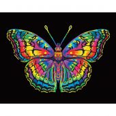 Kit ricamo diamante - Diamond Dotz - Farfalla al neon