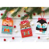 Kit di ornamenti da ricamare - Dimensions - Abbracci di Natale