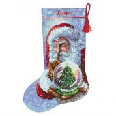 Kit calza di Natale da ricamare - Dimensions - Babbo natale