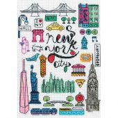 Kit Punto Croce - Dimensions - New York e Parigi