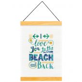 Kit per banner da ricamo - Dimensions - Ti amo alla spiaggia
