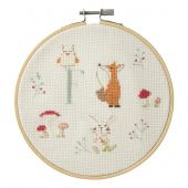 Kit punto croce con tamburo - DMC - Amici della foresta