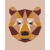Kit di tela per bambini - DMC - Orso Geo