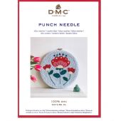 Foglio creativo - DMC - Fiori su un tamburo - Punch Needle