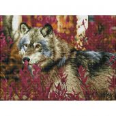 Kit ricamo diamante - Diamond Dotz - Lupo d'autunno