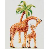 kit ricamo a punto croce - Dutch Stitch Brothers - Safari con le giraffe