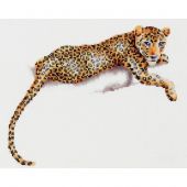 kit ricamo a punto croce - Dutch Stitch Brothers - Safari con i leopardi