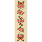 Canovaccio antico - Gobelin. L - Rose e farfalle