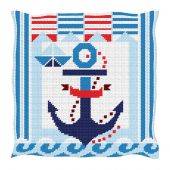 Kit cuscino fori grossi - Luc Créations - ancora marina
