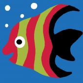 Kit di tela per bambini - Luc Créations - Pesce esotico