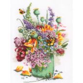 kit ricamo a punto croce - Lanarte - Mazzo di fiori