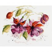 Kit Punto Croce - Lanarte - Fucsia all'acquarello
