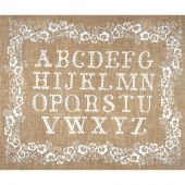 Kit Punto Croce - Le Bonheur des Dames - Alfabeto monocromatico