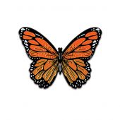 Porta aghi - Letistitch - Magnete ad ago - Papillon arancione