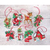 Kit di ornamenti da ricamare - Letistitch - Kit di figurine di Natale n°1