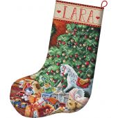 Kit calza di Natale da ricamare - Letistitch - Caldo Natale