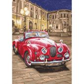 Kit Punto Croce - Letistitch - Auto sportiva rossa