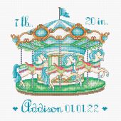 Kit Punto Croce - Letistitch - Bébé Caroussel - Garçon