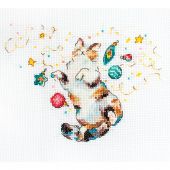 Kit Punto Croce - Letistitch - Felicità del gatto