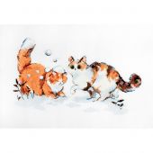 Kit Punto Croce - Letistitch - Gattini d'inverno